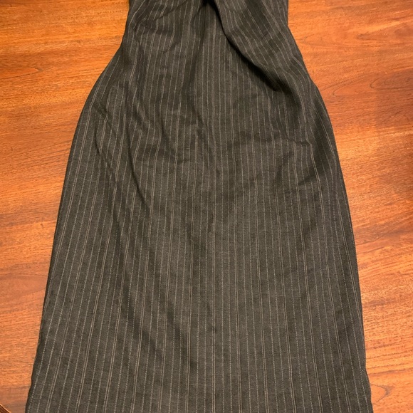 Dolce & Gabbana size 40 aka 4 strapless pinstripe dress built in bustier - Picture 8 of 16